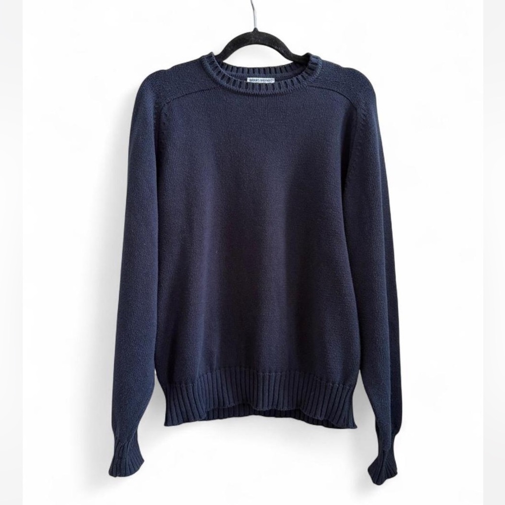 Brooks Brothers Classic Navy Crewneck Sweater